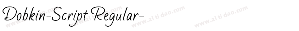 Dobkin-Script Regular字体转换